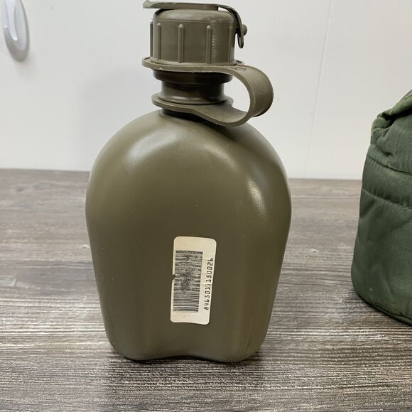 US Military Water Canteen, Lined Cover LC-2 & Metal Cup Unicor SPO100-03-F-EA78 - Picture 13 of 15